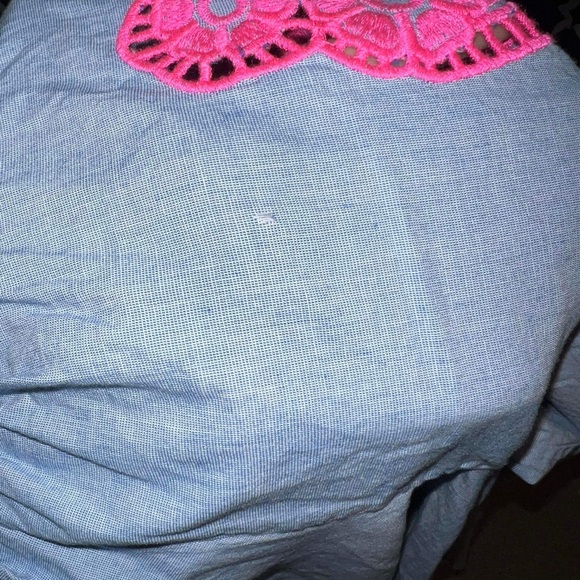 Amabella Embroidered Top in Bluebelle Chambray - Picture 7 of 7